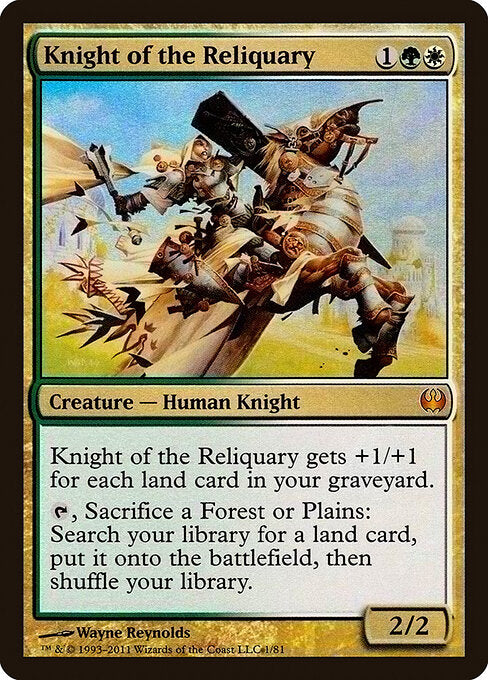 Knight of the Reliquary DDG-1 Mythic Excellent Englisch Foil