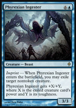Phyrexianischer Einverleiber NPH-41 Rare Light Played Deutsch Foil