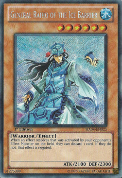 General Raiho of the Ice Barrier HA04-025 Secret Rare Excellent Englisch