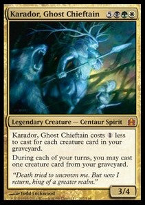 Karador, Geisterhäuptling (V.1) CMD-207 Mythic Excellent Deutsch