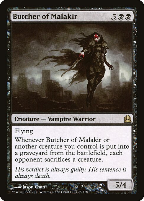 Butcher of Malakir CMD-75 Rare Poor Englisch