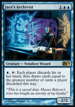 Jace's Archivist M12-59 Rare Good Englisch