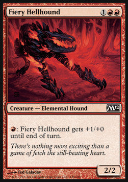 Feuriger Höllenhund M12-130 Common Excellent Englisch Foil