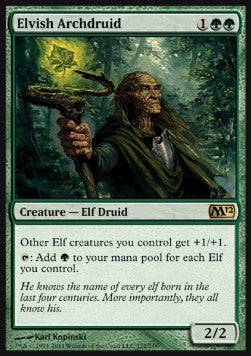 Elfischer Erzdruide M12-172 Rare Light Played Deutsch Foil