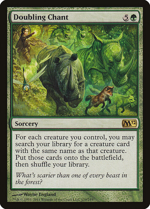 Doubling Chant M12-170 Rare Good Englisch