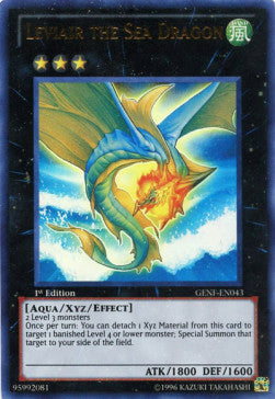Leviair, der Meeresdrache (V.1) GENF-043 Ultra Rare Excellent Deutsch