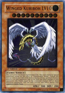 Geflügelter Kuriboh LV10 (V.2) CRV-005 Ultimate Rare Excellent Deutsch 1. Auflage