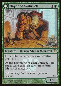 Bürgermeister von Auerbrück / Alphatier des Heulerrudels GDC- Rare Excellent Deutsch Foil