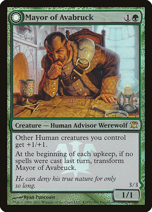 Bürgermeister von Auerbrück / Alphatier des Heulerrudels GDC- Rare Excellent Deutsch Foil