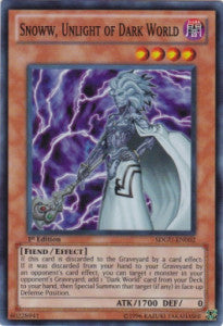 Snoww, Unlight of Dark World SDGU-002 Super Rare Excellent Deutsch 1. Auflage