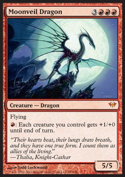 Moonveil Dragon DKA-99 Mythic Light Played Englisch