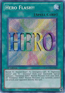 Hero Flash!! RYMP-027 Secret Rare Excellent Englisch