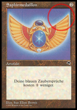 Saphirmedaillon MSPR- Rare Light Played Deutsch