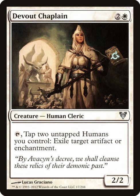 Devout Chaplain AVR-17 Uncommon Light Played Englisch