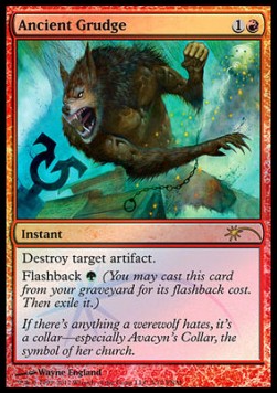 Uralter Groll FNM- Rare Light Played Deutsch Foil