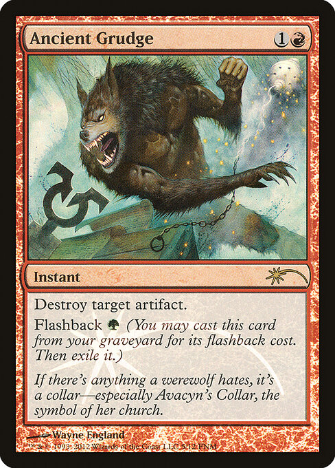 Uralter Groll FNM- Rare Light Played Deutsch Foil