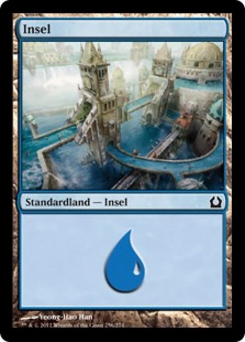 Insel (V.2) RTR-256 Land Excellent Deutsch Foil