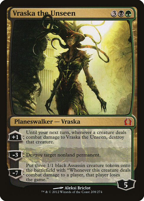 Vraska the Unseen RTR-208 Mythic Excellent Englisch
