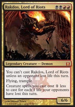 Rakdos, Lord of Riots RTR-187 Mythic Excellent Englisch Foil