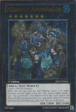 Nixenrüstung  Abyssgaios ABYR-DE046 Ultimate Rare Excellent Deutsch 1. Auflage