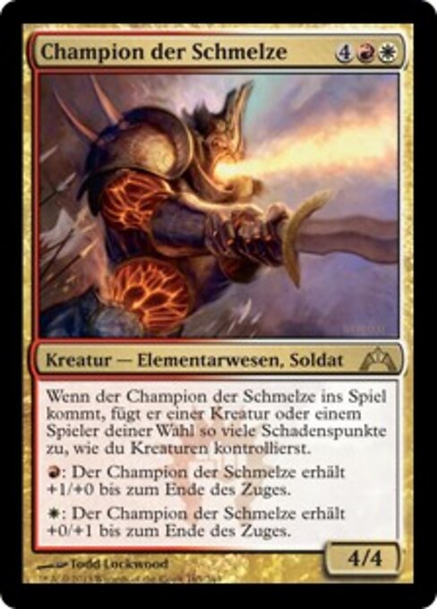 Champion der Schmelze GTC-165 Rare Excellent Deutsch
