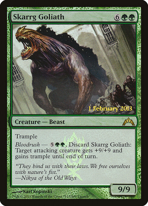 Skarrg-Goliath REL- Rare Good Deutsch Foil