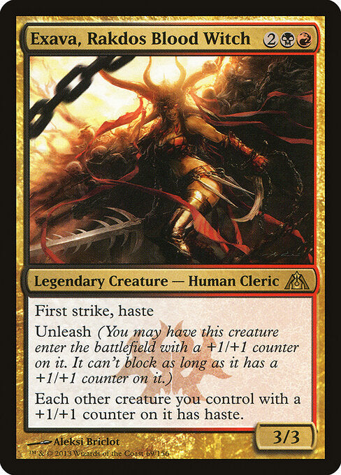 Exava, Rakdos Blood Witch DGM-69 Rare Excellent Englisch Foil