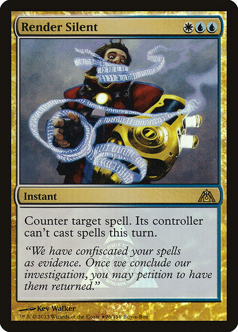 Mit Stummheit schlagen BABP- Rare Excellent Englisch Foil