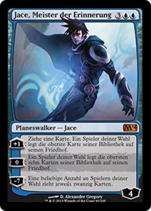 Jace, Meister der Erinnerung M14-60 Mythic Excellent Deutsch