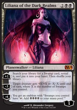 Liliana aus dem Dunkelreich M14-102 Mythic Light Played Deutsch