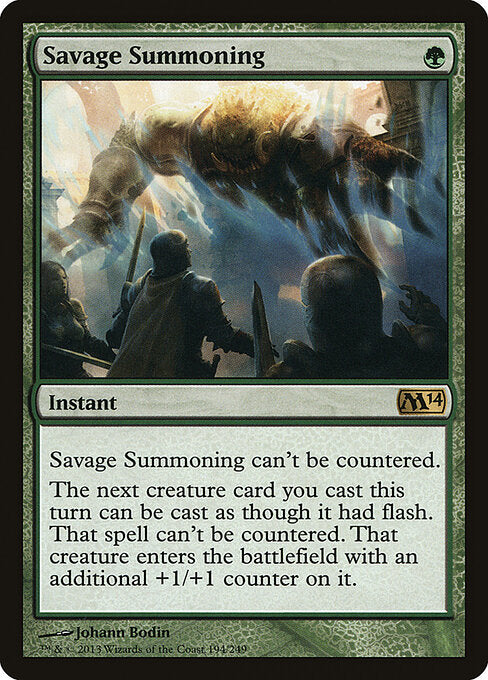 Savage Summoning M14-194 Rare Excellent Englisch