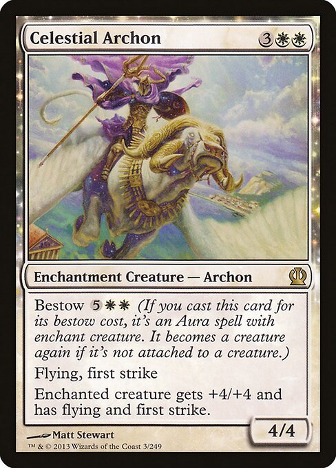 Celestial Archon THS-3 Rare Excellent Englisch Foil