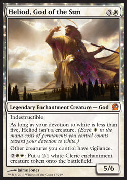 Heliod, God of the Sun THS-17 Mythic Light Played Englisch