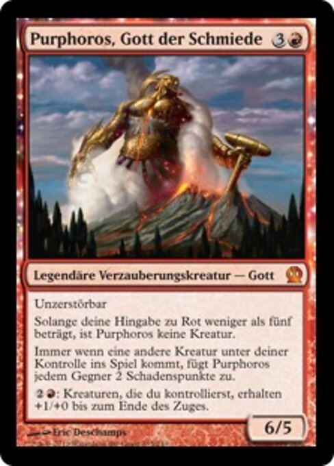 Purphoros, Gott der Schmiede THS-135 Mythic Good Deutsch