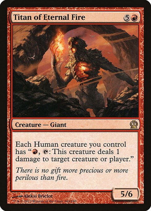 Titan of Eternal Fire THS-144 Rare Excellent Englisch Foil