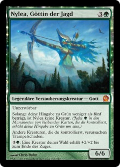 Nylea, Göttin der Jagd THS-166 Mythic Light Played Deutsch