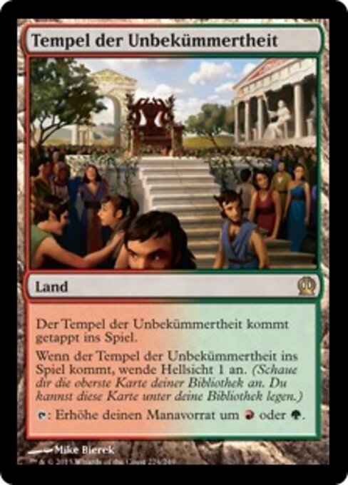 Tempel der Unbekümmertheit THS-224 Rare Excellent Deutsch