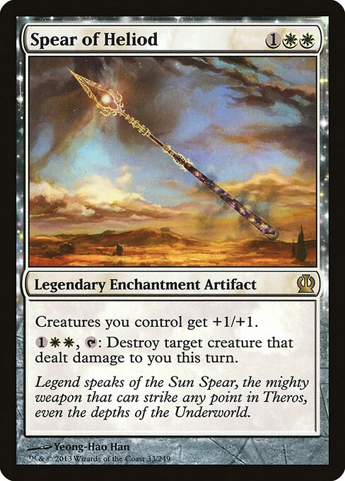 Spear of Heliod THS-33 Rare Light Played Englisch