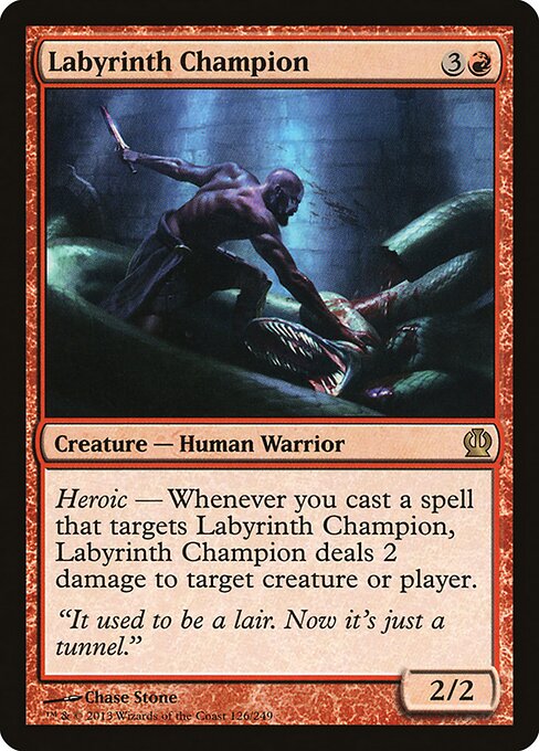 Champion des Labyrinths THS-126 Rare Light Played Englisch Foil
