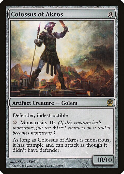 Der Koloss von Akros THS-214 Rare Excellent Englisch Foil