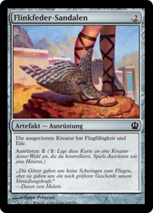 Flinkfeder-Sandalen THS-216 Common Good Deutsch Foil