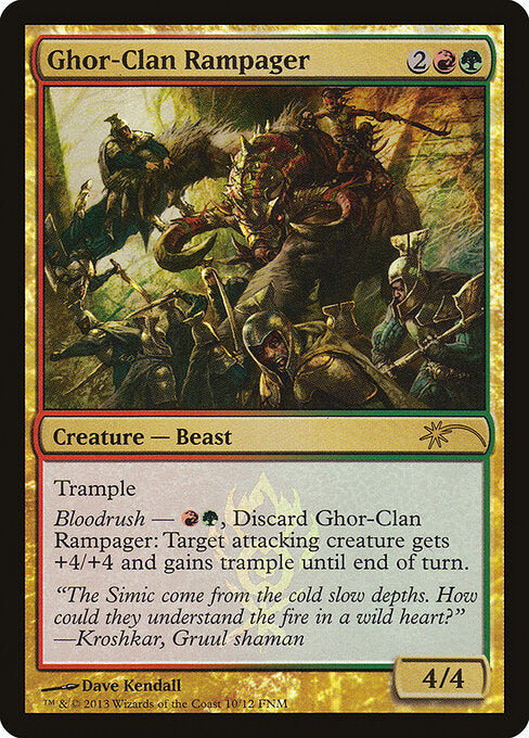 Ghor-Clan-Randalierer FNM- Rare Excellent Deutsch Foil