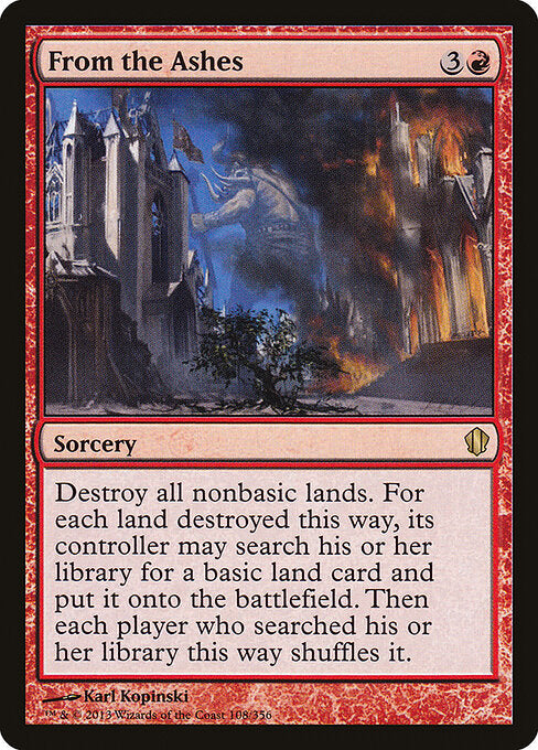 From the Ashes C13-108 Rare Played Englisch