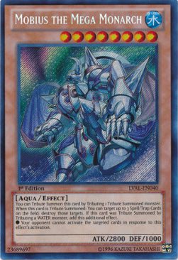 Möbius der Megamonarch (V.1) LVAL-040 Secret Rare Excellent Deutsch 1. Auflage