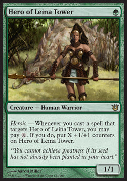 Hero of Leina Tower BNG-123 Rare Good Englisch Foil