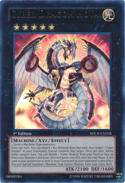 Cyber Drache Nova (V.1) SDCR-038 Ultra Rare Good Deutsch 1. Auflage