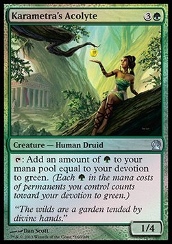 Karametra's Acolyte PROM- Uncommon Good Englisch Foil