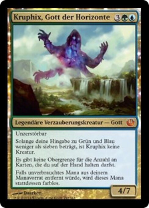 Kruphix, Gott der Horizonte JOU-152 Mythic Excellent Deutsch Foil