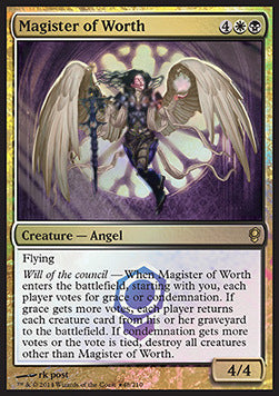 Magister of Worth REL- Rare Excellent Englisch Foil