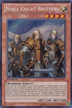 Noble Knight Brothers PRIO-081 Secret Rare Excellent Englisch